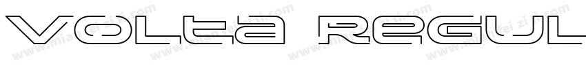 Volta Regular font字体转换